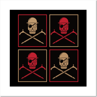 Skulls and Crossbones Posters and Art